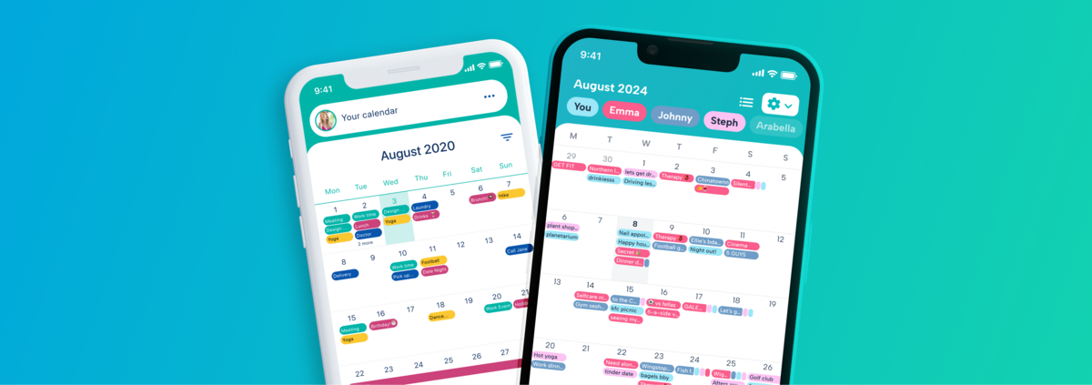 Screenshots from the howbout app, the social calendar that makes it easier to get your friends together and actually get your plans out of the group chat